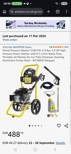 Waspper w3100va petrol cold - waspper,